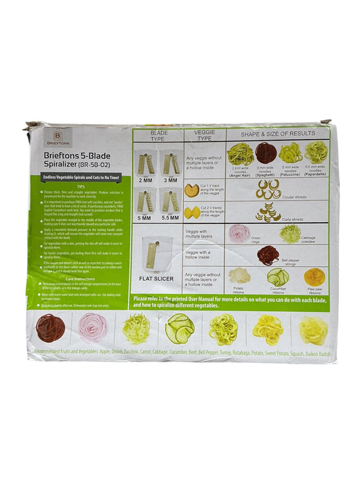 Espiralizador de vegetales Brieftons