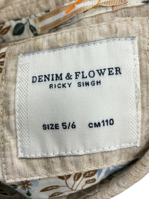 Camisa para niñ@ 5/6 (DENIM & FLOWER)
