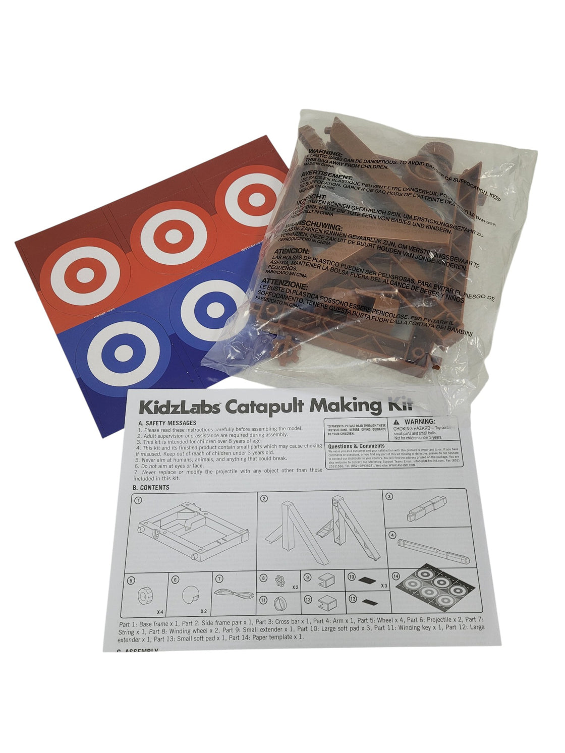 Kit para fabricar catapultas (KIDZLABS)