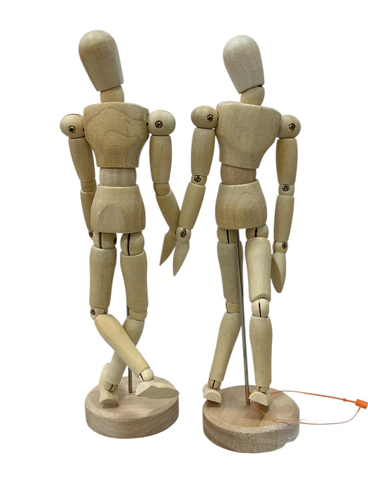 Dúo de maniquíes articulados