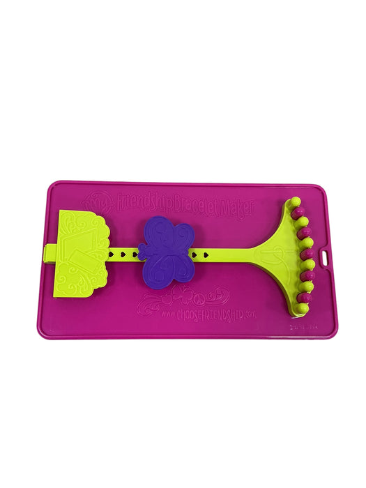 Base organizadora fucsia del kit de pulseras