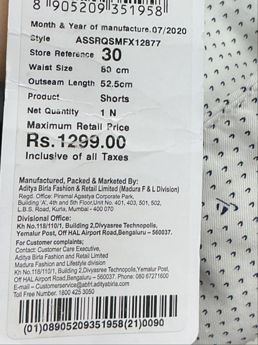 Pantaloneta 30 (ALLEN SOLLY)