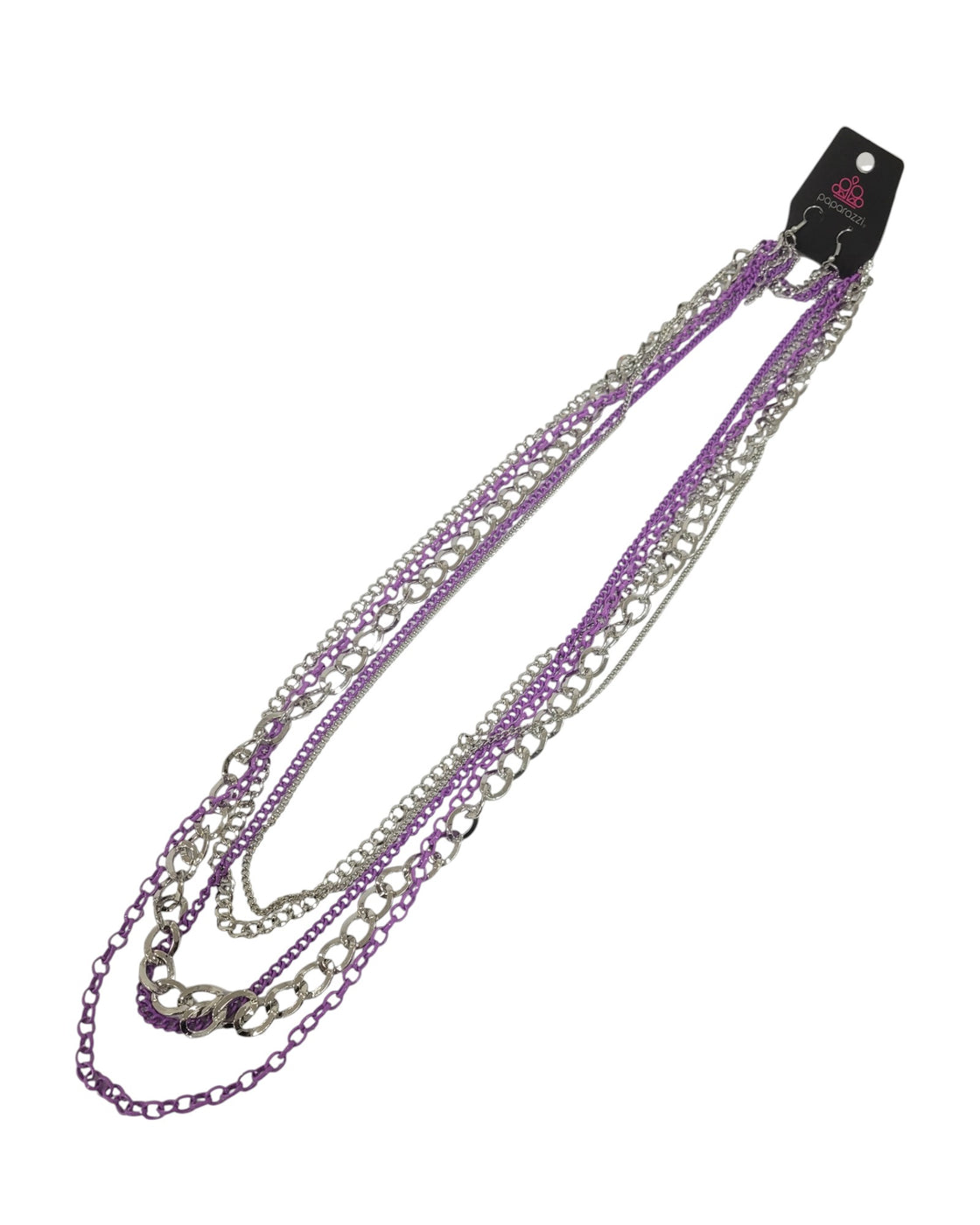 Collar y aretes de fantasía (PAPARAZZI)