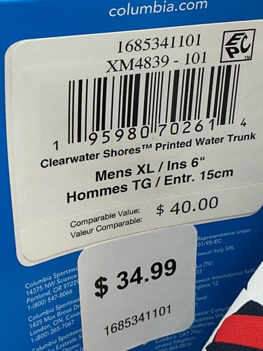 Pantaloneta XL (COLUMBIA)