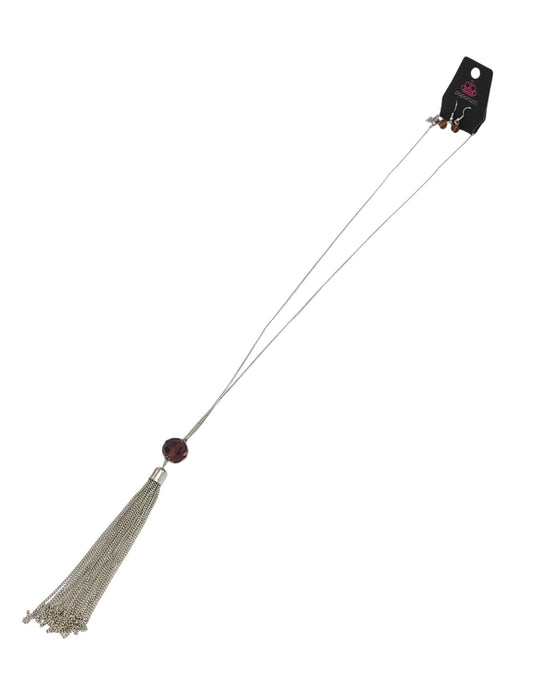 Collar y aretes de fantasía (PAPARAZZI)