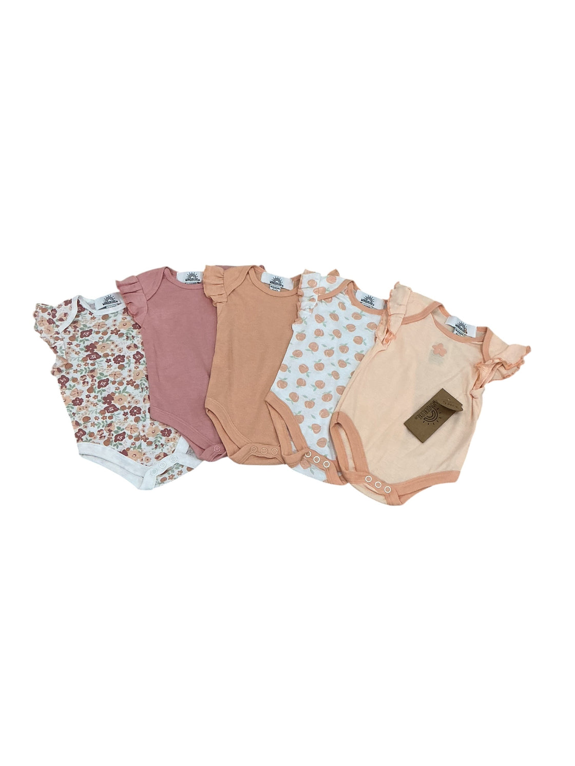 Set de bodys para bebé 0-3M (WONDERLUXE)