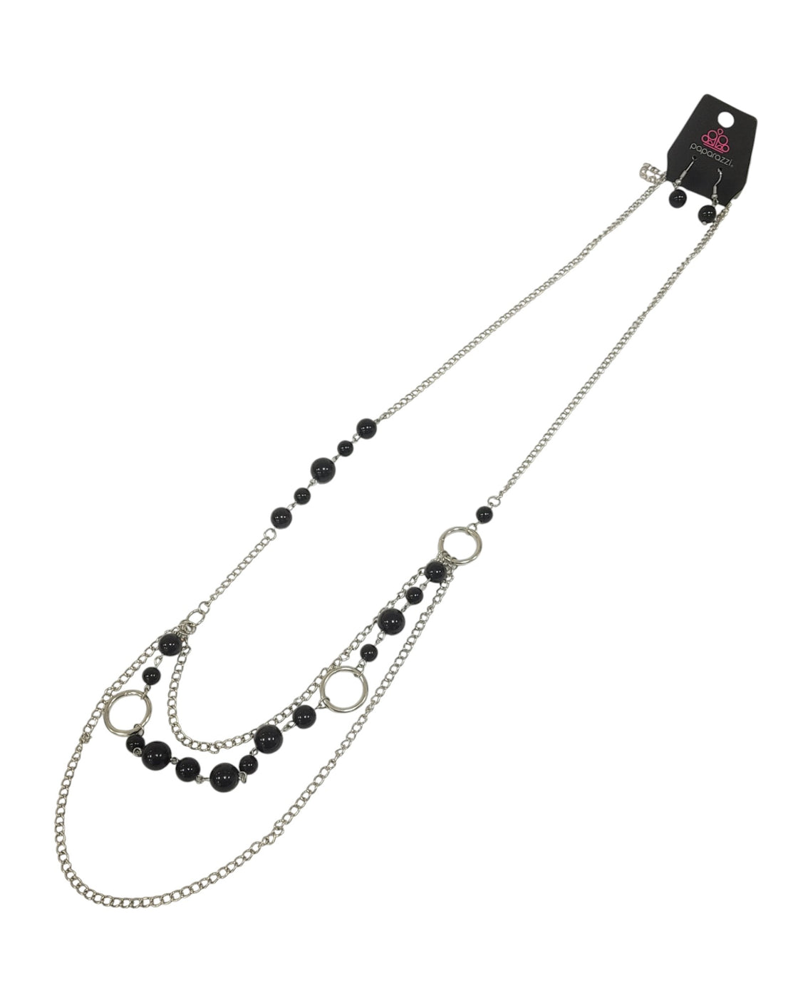 Collar y aretes de fantasía (PAPARAZZI)