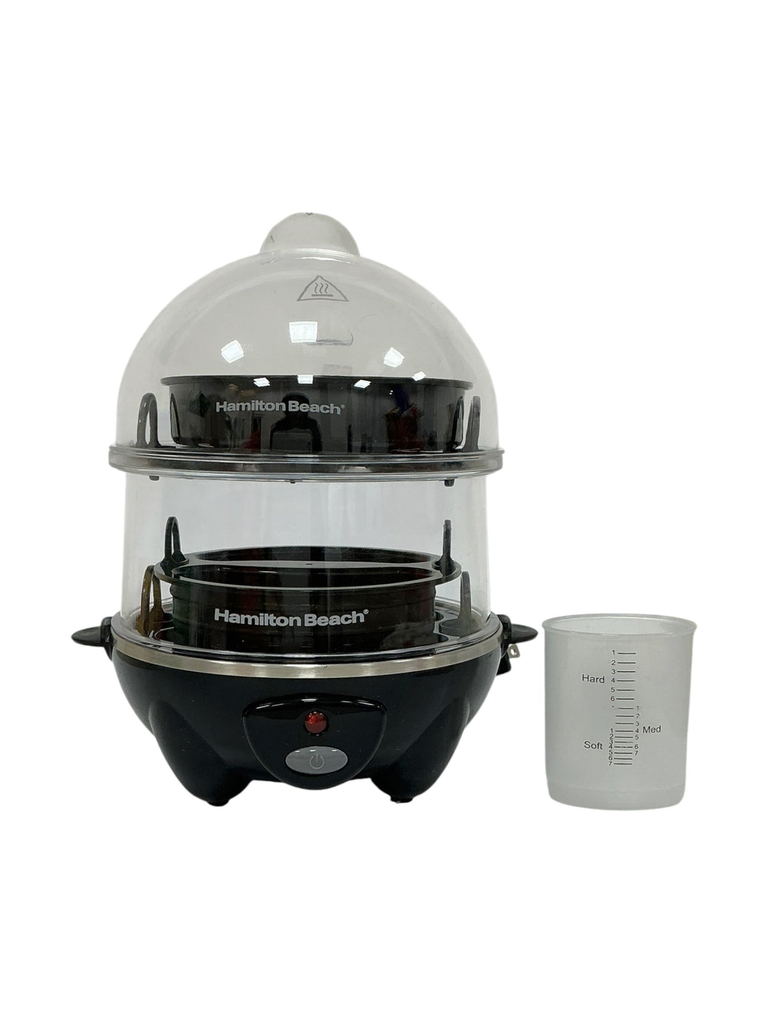 Cocedor de Huevos Hamilton Beach - Vista frontal con vaso medidor