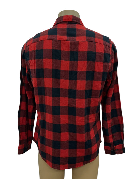 Camisa Sonoma franela roja cuadros - vista trasera
