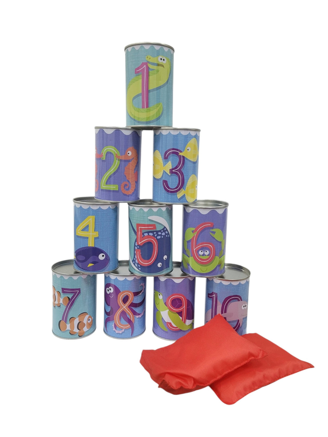 Juego de derribar latas (ANIMAL ADVENTURE GAMES)