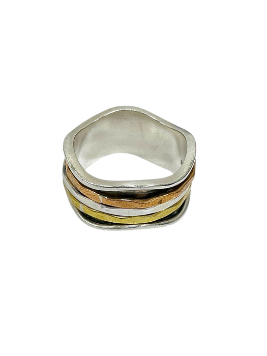Anillo de plata (925) y fantasía