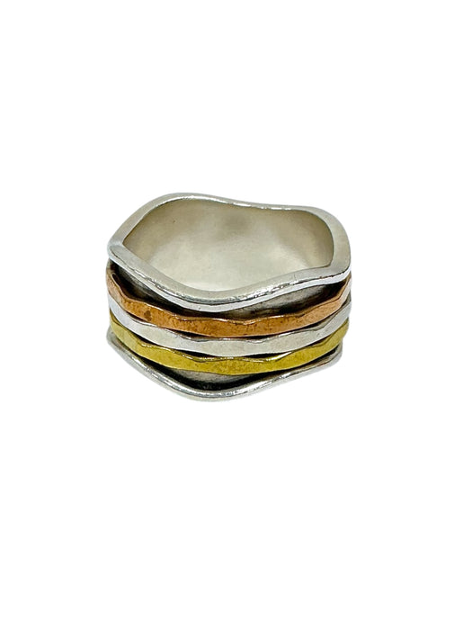 Anillo de plata (925) y fantasía