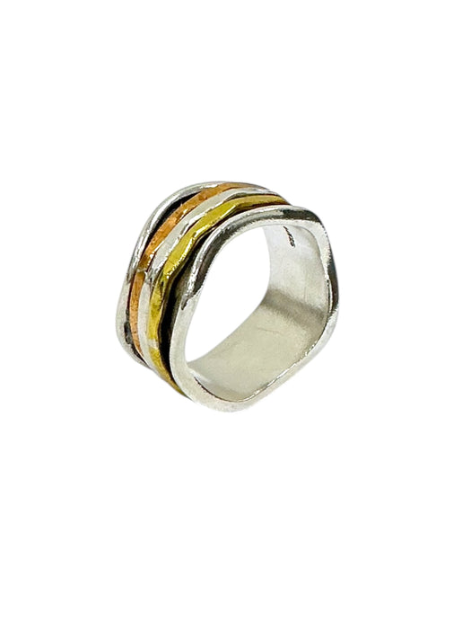 Anillo de plata (925) y fantasía