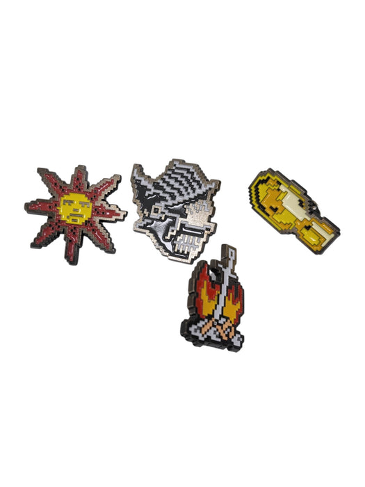 Set de Prendedores Pixel Art (DARK SOULS)