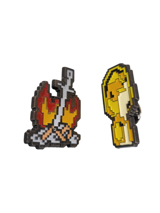 Set de Prendedores Pixel Art (DARK SOULS)