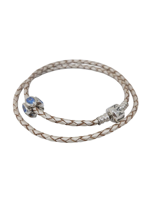 Pulsera con broche de plata (PANDORA)