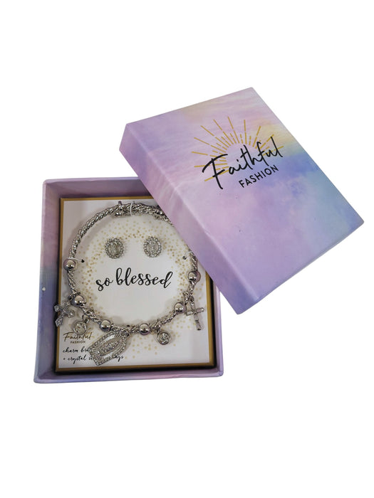 Set de pulsera y aretes (FAITHFUL FASHION)
