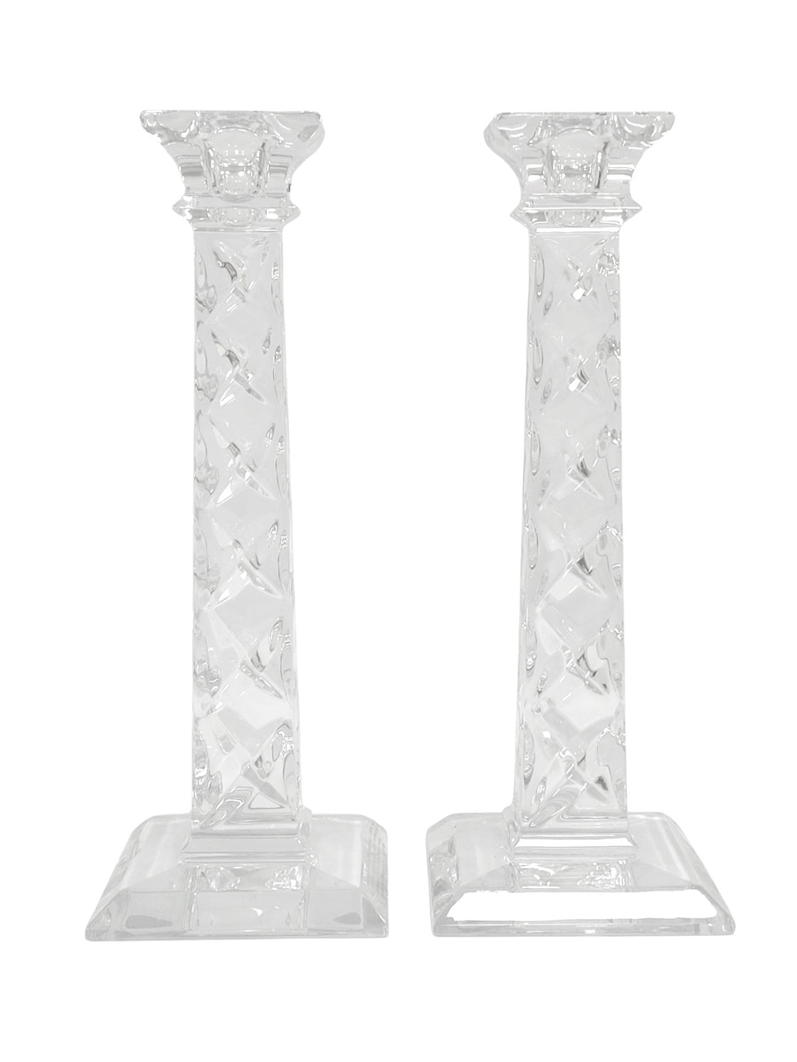 Set de candelabros de cristal