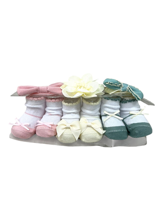 Set de botines y pañelos de cabeza para bebé (LITTLE ME)
