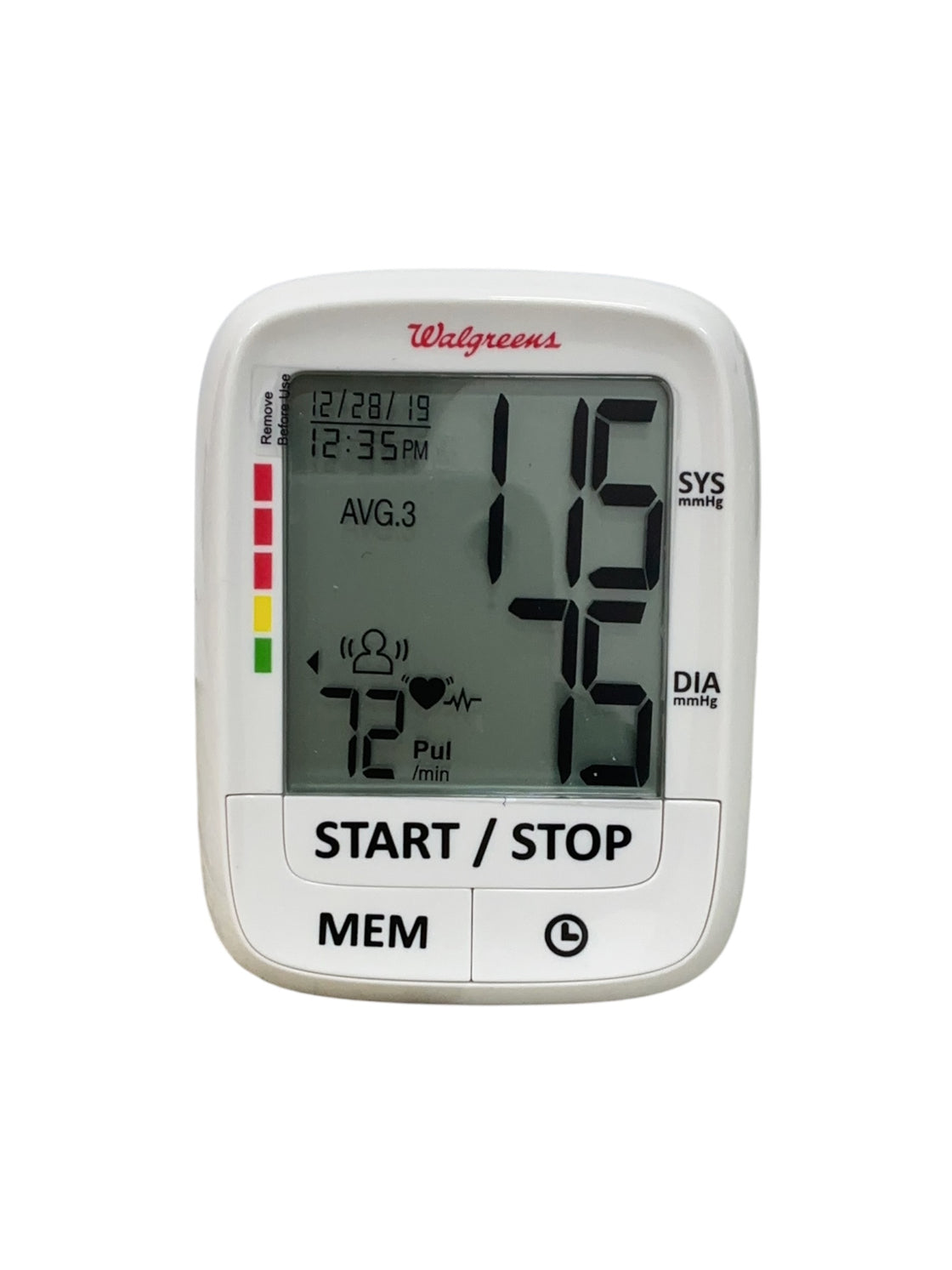 Monitor de presión arterial de muñeca (WALGREENS)