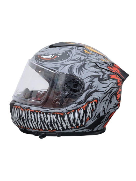 Casco integral SEDICI con diseño en gris, negro, rojo y blanco