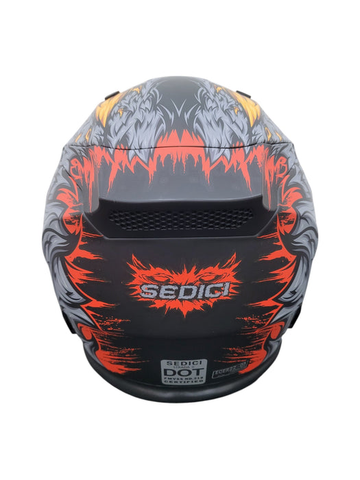 Casco integral SEDICI visto de frente con visor transparente