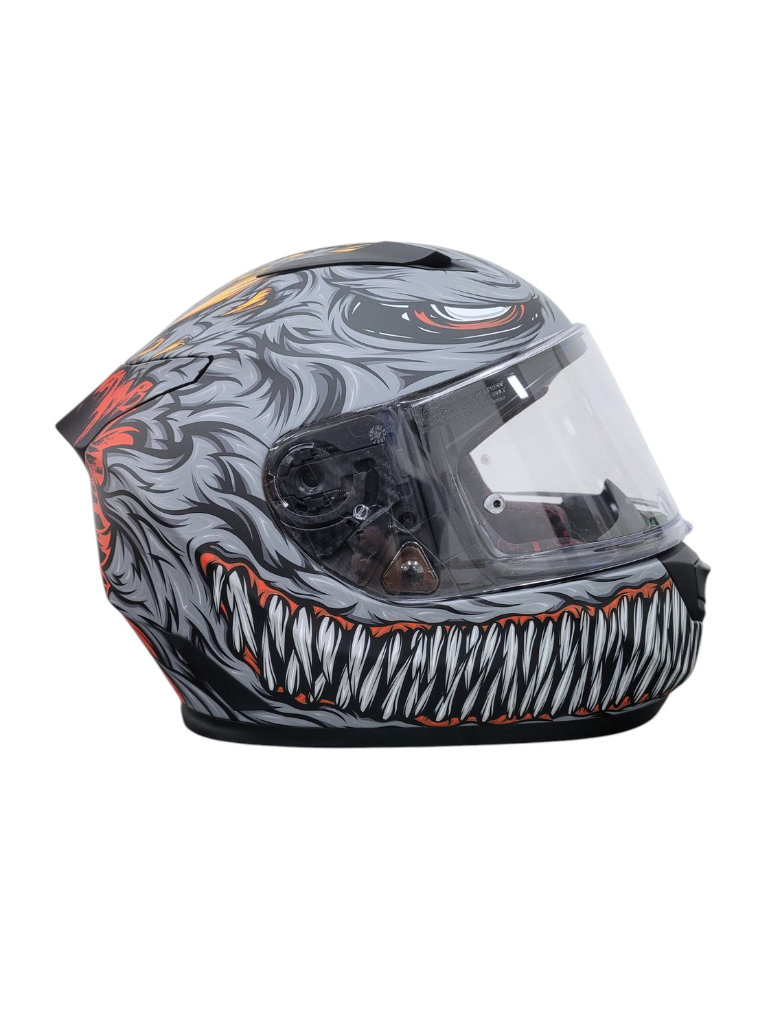Casco integral SEDICI visto por la parte posterior con etiqueta DOT