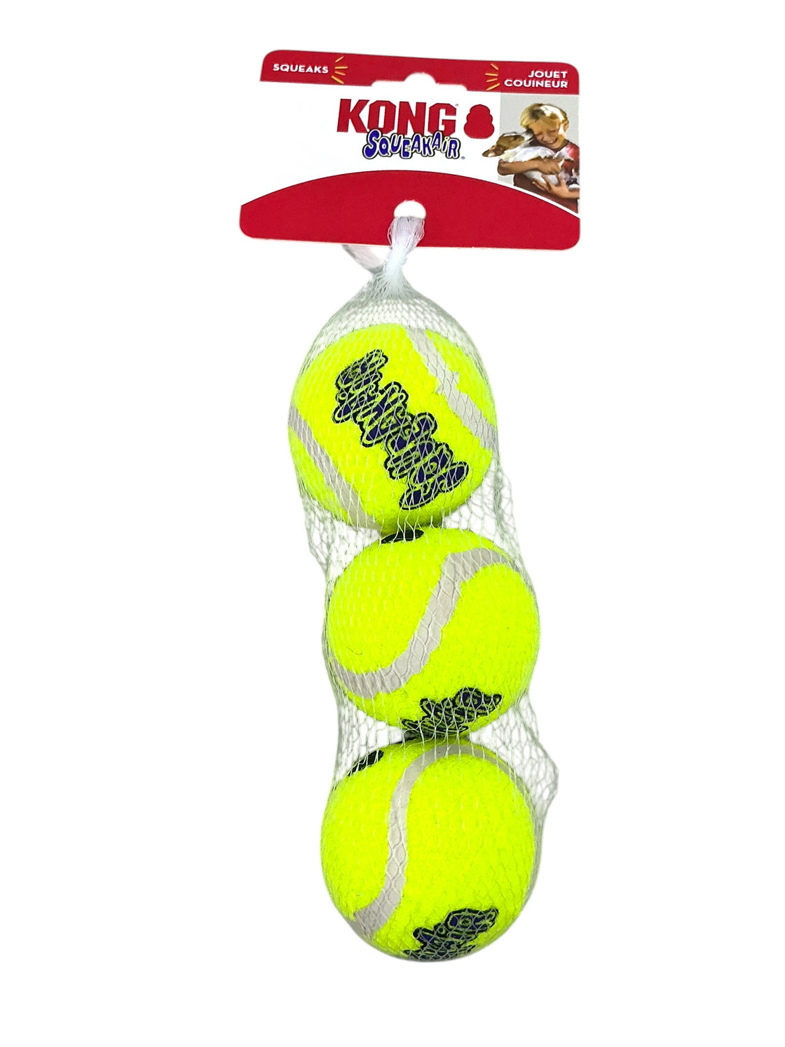 Set de pelotas para mascota (KONG SQUEAKAIR)