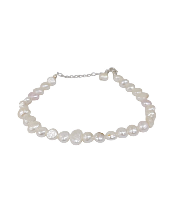 Pulsera con broche de plata