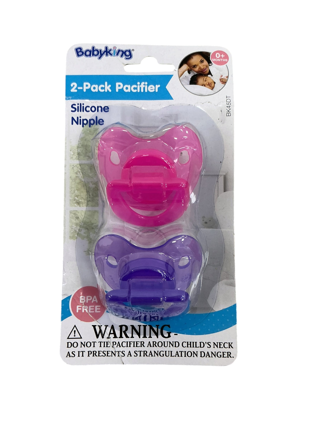 Dúo de chupetes para bebé (BABY KING)