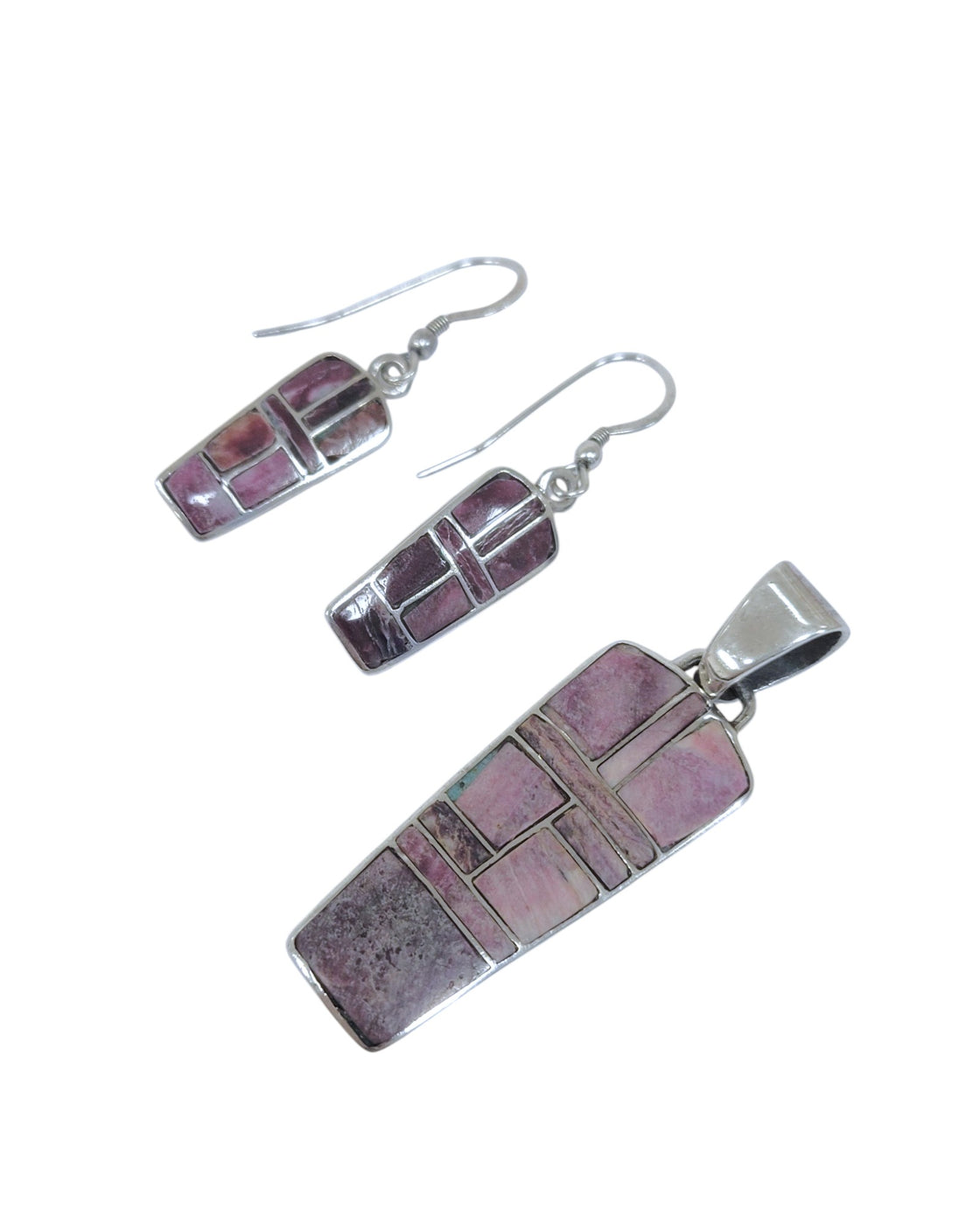 Aretes y dije de plata 925 (STERLING)