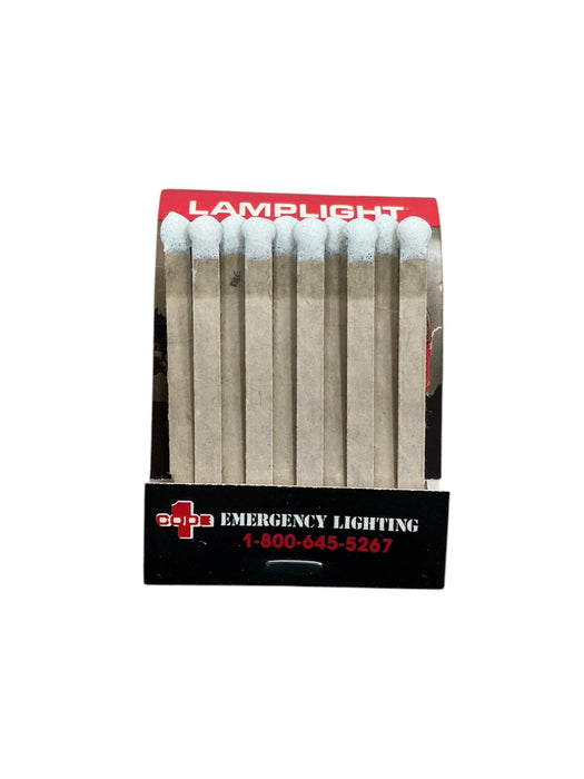 Kit emergencia Lamplight Farms - libro de fósforos de seguridad Code 1 Emergency Lighting abierto