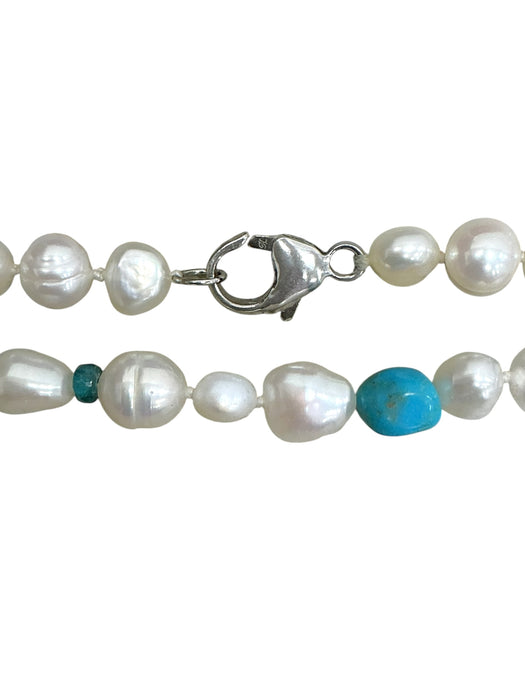 Collar con broche de plata