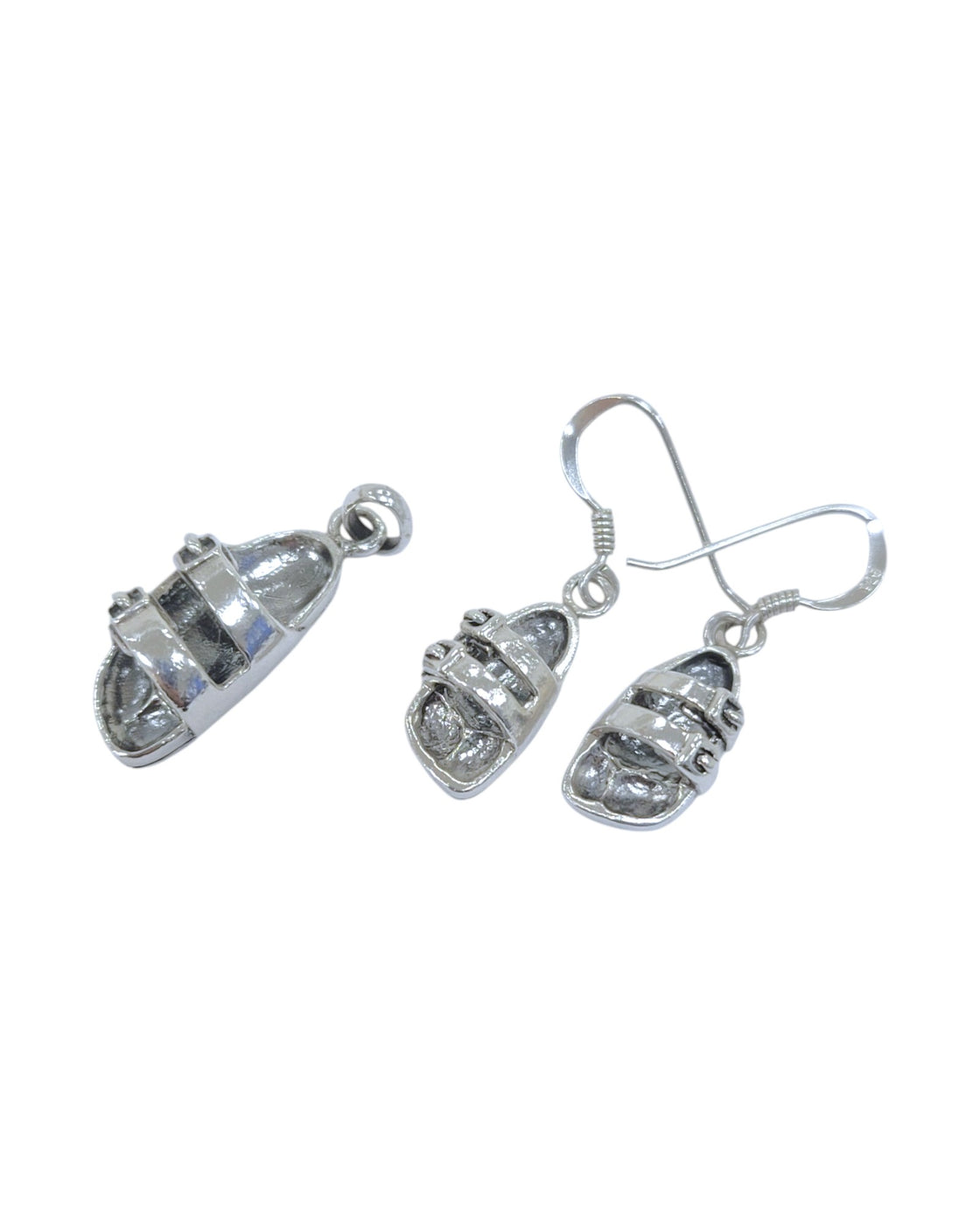 Aretes y dije de plata (925)