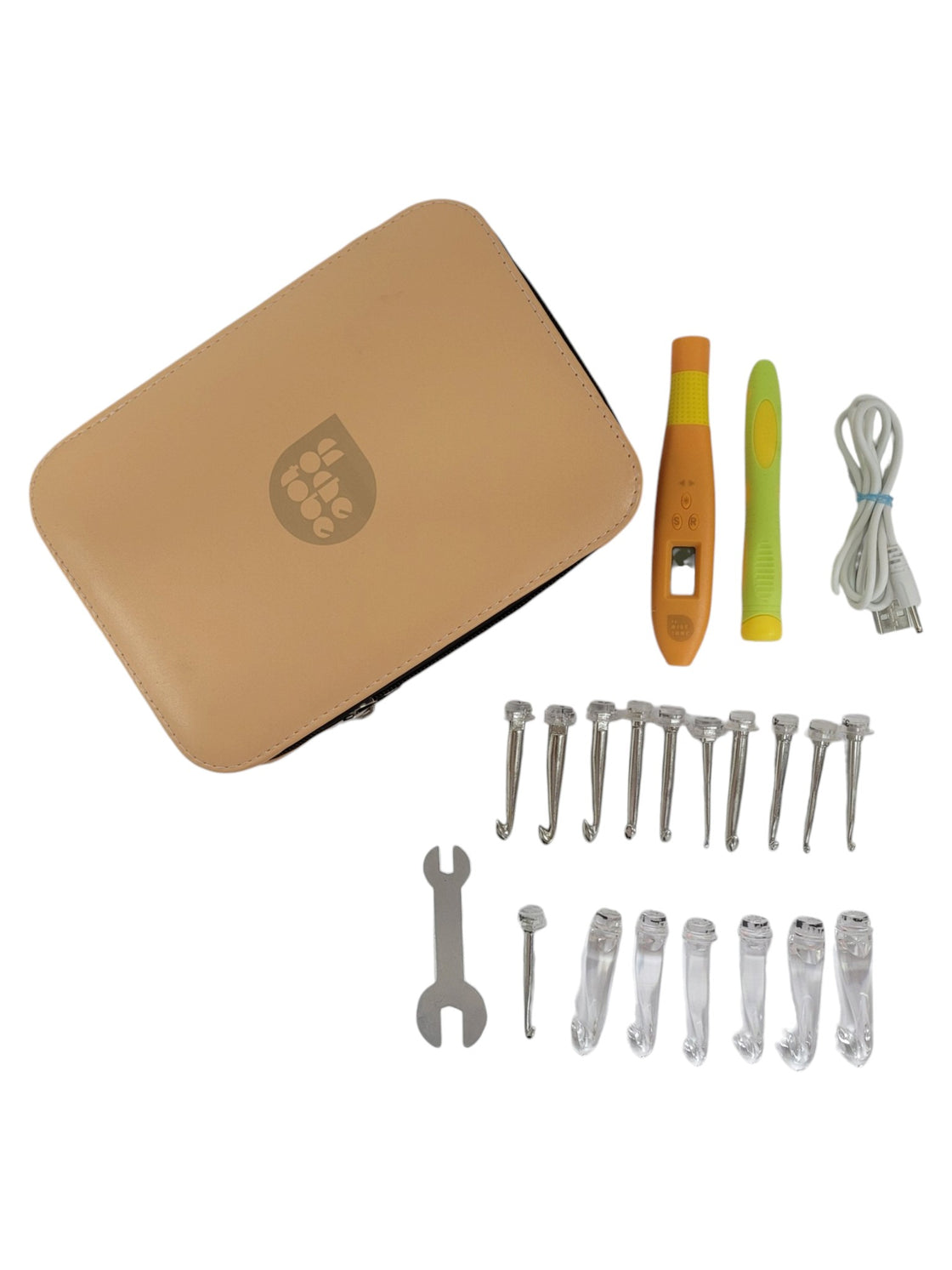 Kit de crochet con ganchos (OCHE TOBE)
