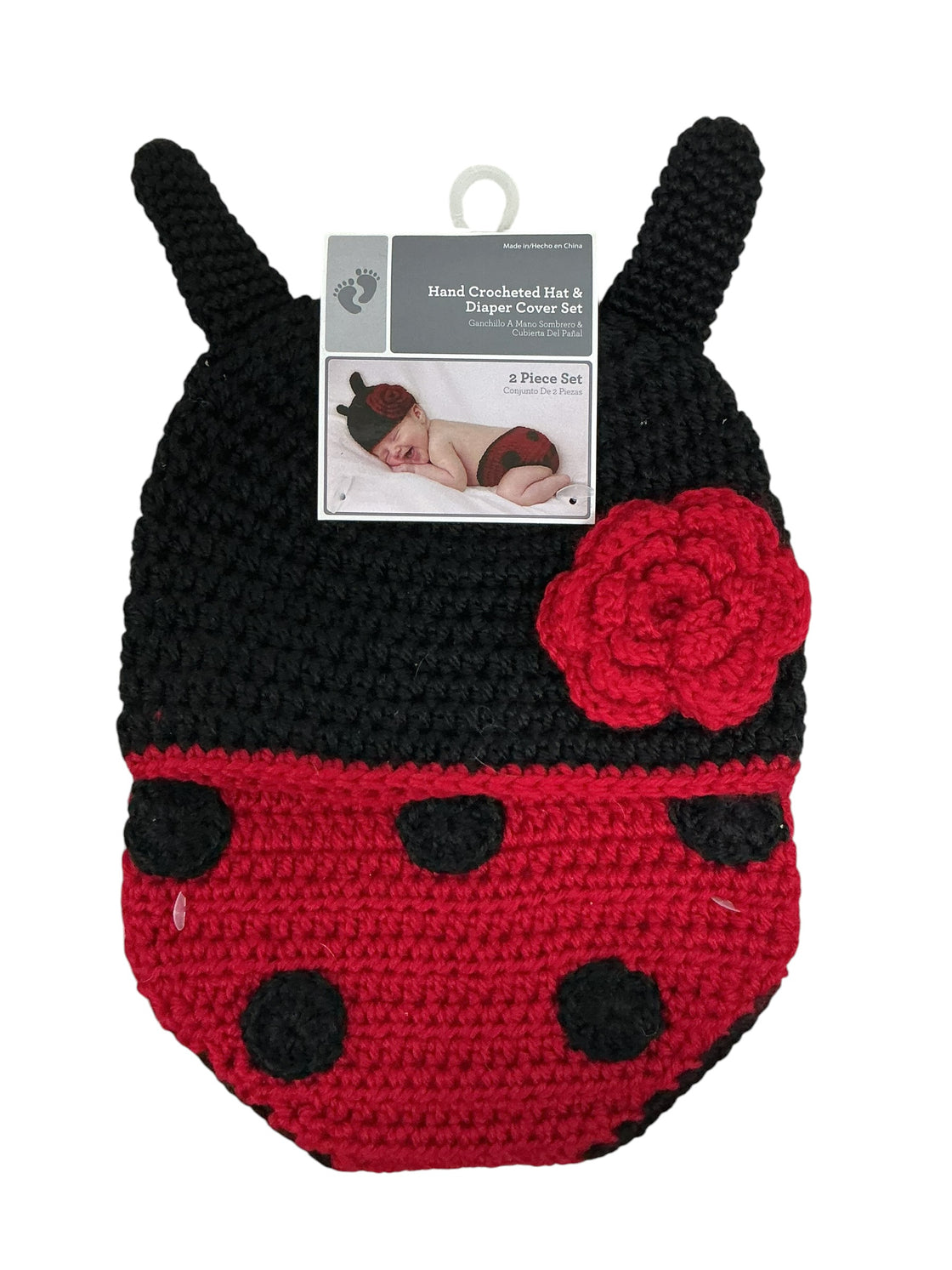 Gorro y cubierta de pañal para bebé