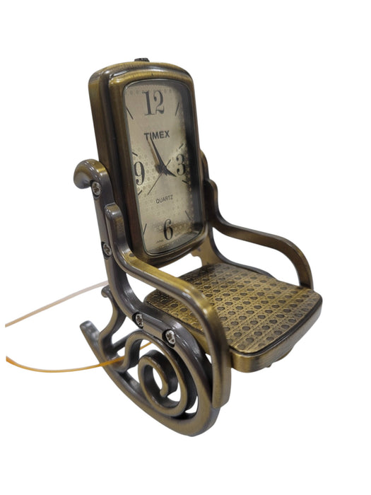 Reloj decorativo TIMEX con estructura tipo silla