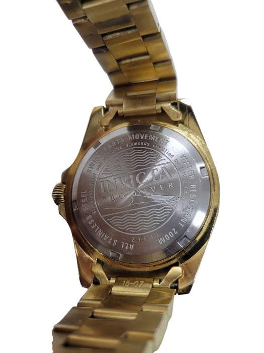 Parte posterior del reloj INVICTA Pro Diver