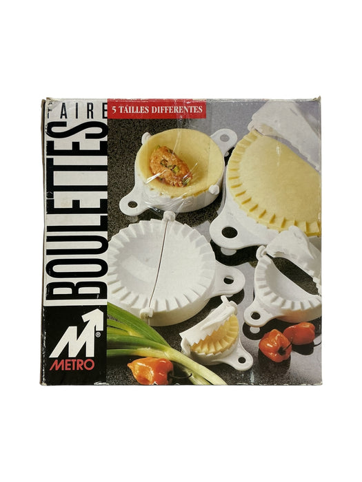 Set de moldes blancos para empanadas M1 METRO