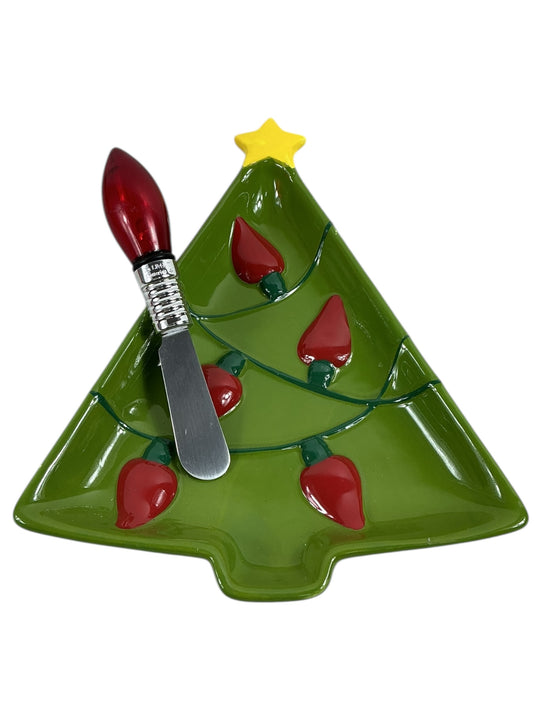 Plato y cuchillo para untar (HALLMARK)