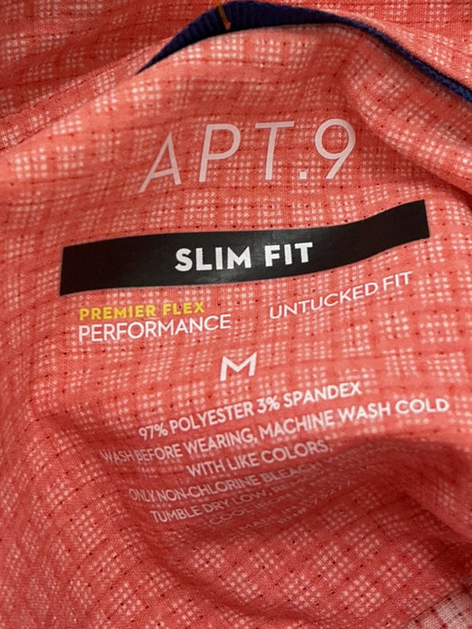 Etiqueta Apt. 9 - Talla M, 97% Poliéster 3% Spandex, Slim Fit