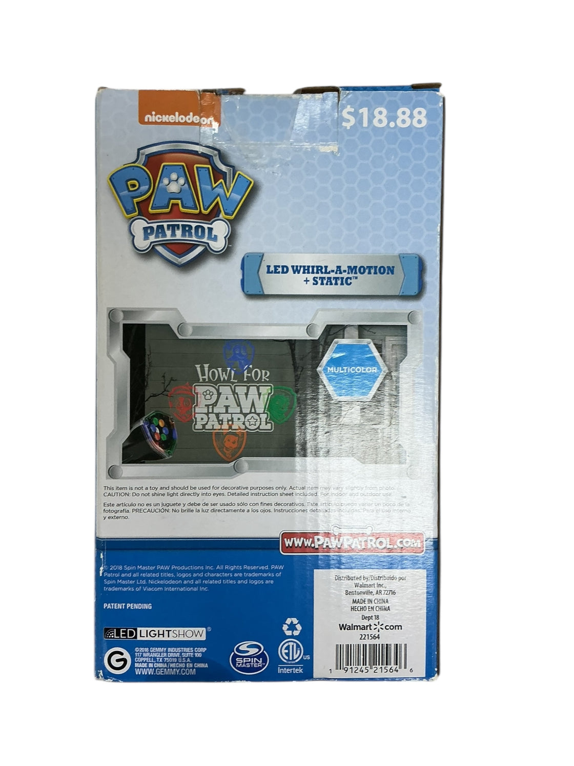 Proyector de luz - Paw Patrol (NICKELODEON)