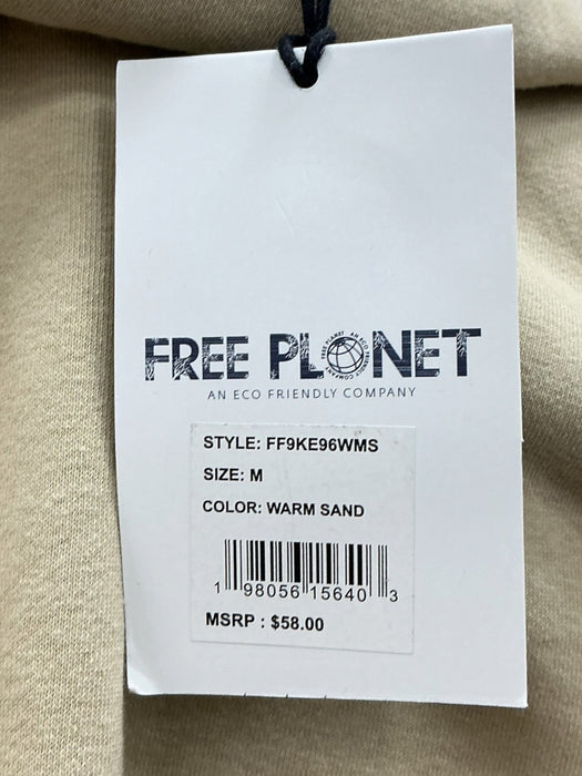 Etiqueta Free Planet - Talla M, Color Warm Sand, MSRP $58.00