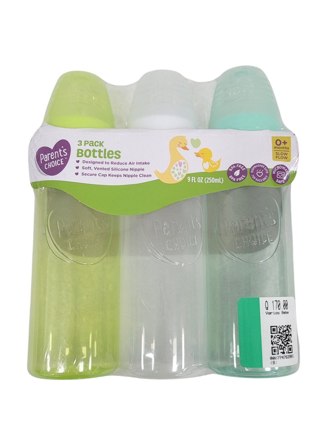 Set de biberones (PARENTS CHOICE)