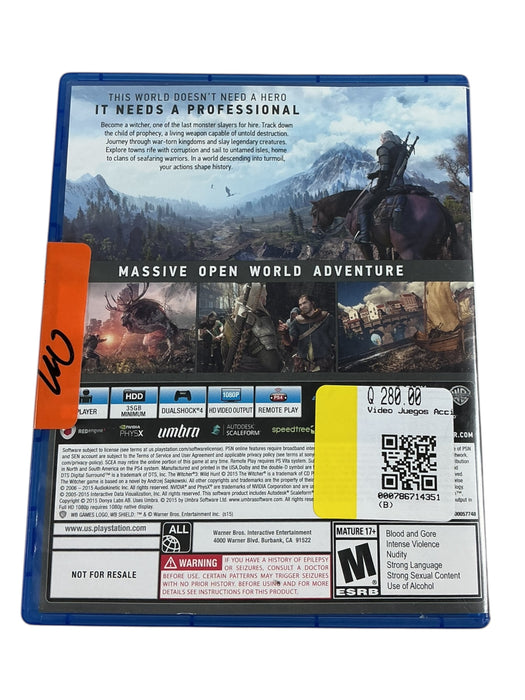 The Witcher - Wild Hunt (CD PROJEKT RED)