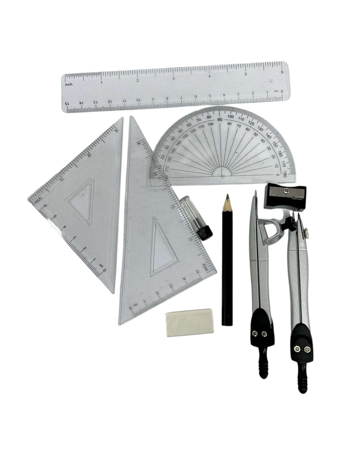 Juego de geometría con estuche