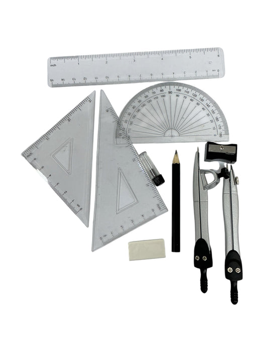 Juego de geometría con estuche