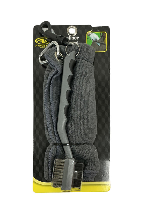 Set de toalla de microfibra y cepillo (ATHLETIC WORKS)