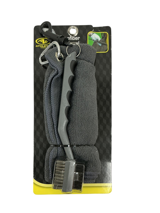 Set de toalla de microfibra y cepillo (ATHLETIC WORKS)