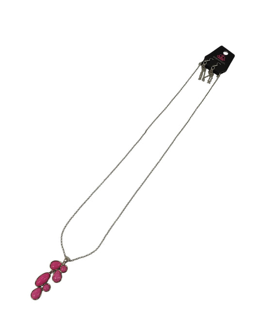 Collar y aretes de fantasía (PAPARAZZI)